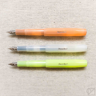 Kaweco Sport frosted fruit fountain pen set, orange, coconut, lime with medium nibs