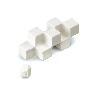 White KOKUYO Kado-Keshi corner eraser block with sculpted cutouts