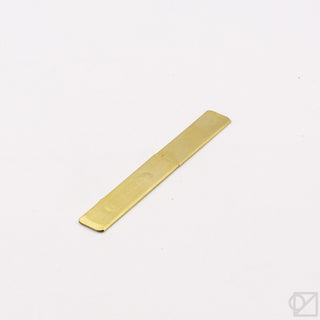 Small brass kiridashi-style knife cover with embossed surface