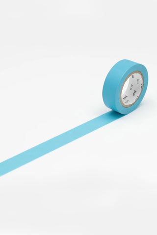 mt Mizu blue washi tape roll with wide blue strip