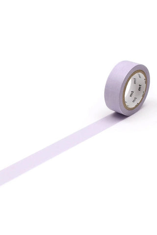 Pastel lavender washi tape roll with adhesive backing