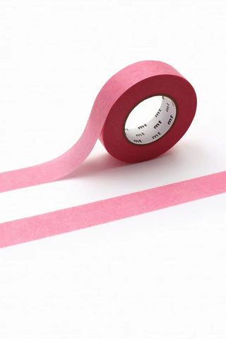 mt washi tape single roll, pink wide decorative tape with subtle pattern