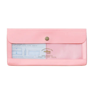 Pink general purpose case with flap and metal snap button, stores flat tools