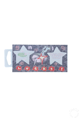 Heart-themed sticker sheet with assorted red and black icons and speech-bubble shapes