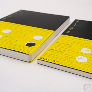 STÁLOGY 018-Grid editor's notebooks, two black and yellow paperback notebooks