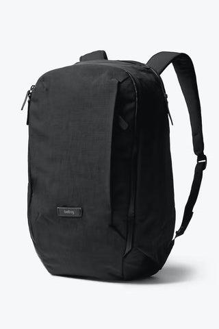 Bellroy 20L work backpack in dark midnight with zip front and side carry strap