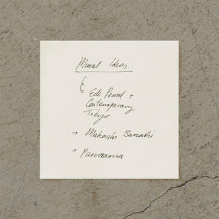 Blank memo pad sheet featuring handwritten-style list on cream paper