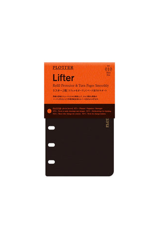PLOTTER Lifter 2-piece mini refill protector pack, dark brown label and inserts