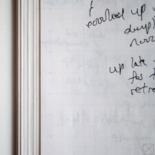 STÁLOGY 018 grid notebook page with handwritten notes