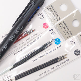 STÁLOGY 019 0.5mm pen refills, black, red and blue