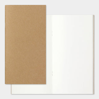 Olive notebook with blank pages inside, open and flat
