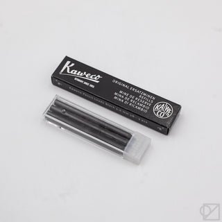 Kaweco 5B 5.6mm lead refills in clear holder with black leads