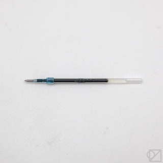 0.7mm ballpoint pen refill cartridge with blue connector and clear sleeve