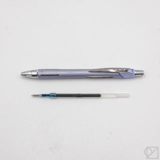 0.7mm ballpoint pen refill cartridge with blue end cap and clear sleeve