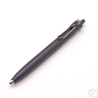 Uni-Ball One F 0.38mm gel pen, dark navy barrel with metal clip and tip
