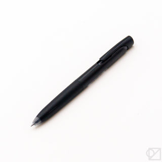 0.5 mm gel pen, black barrel with pointed tip and side clip